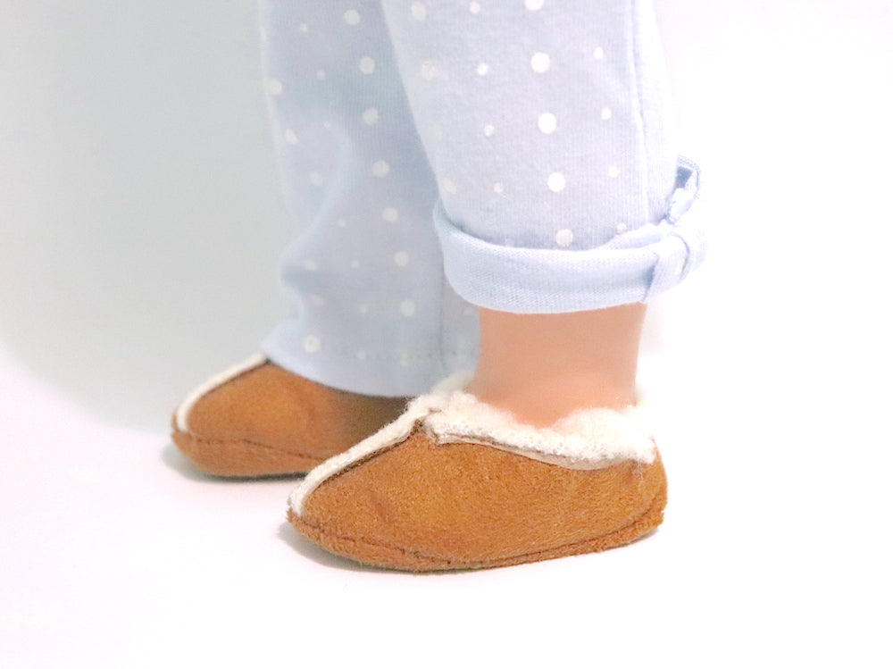 Zapatillas de andar por casa para muñeca