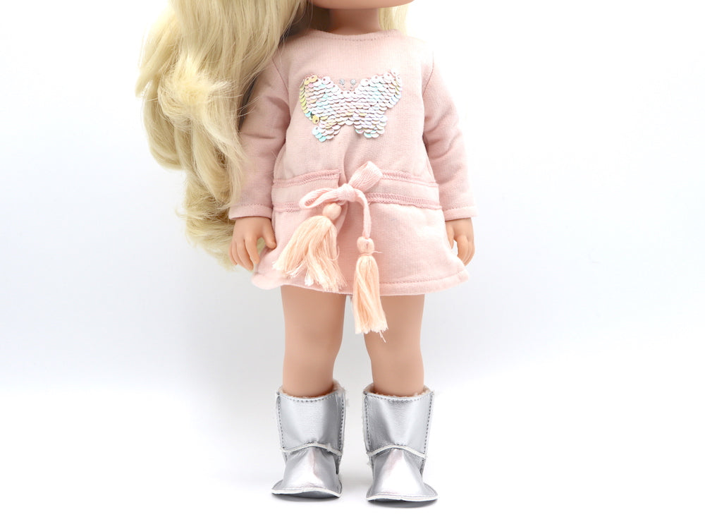 Botita australiana en plata – Muñeca