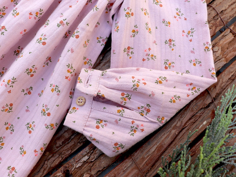 Chalk Pink Yoke Dress
