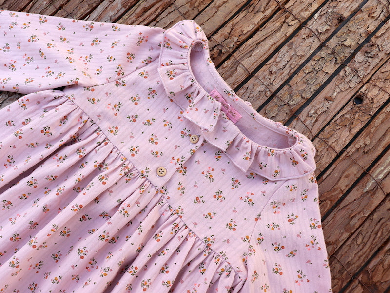 Chalk Pink Yoke Dress
