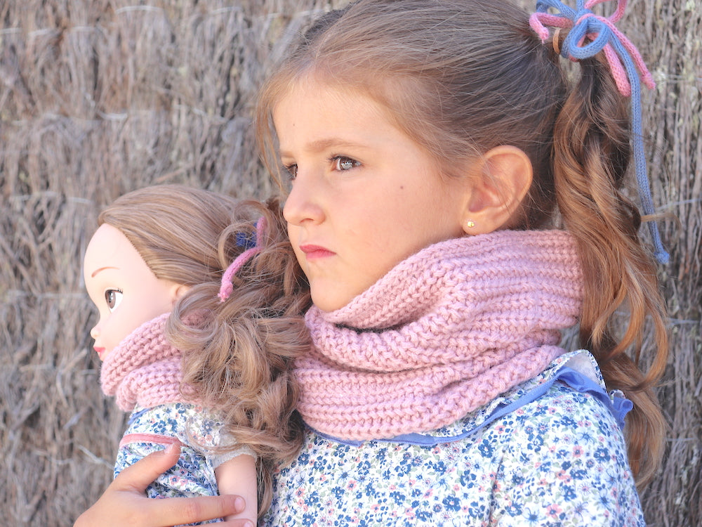 Gola tricotada infantil - 3 cores