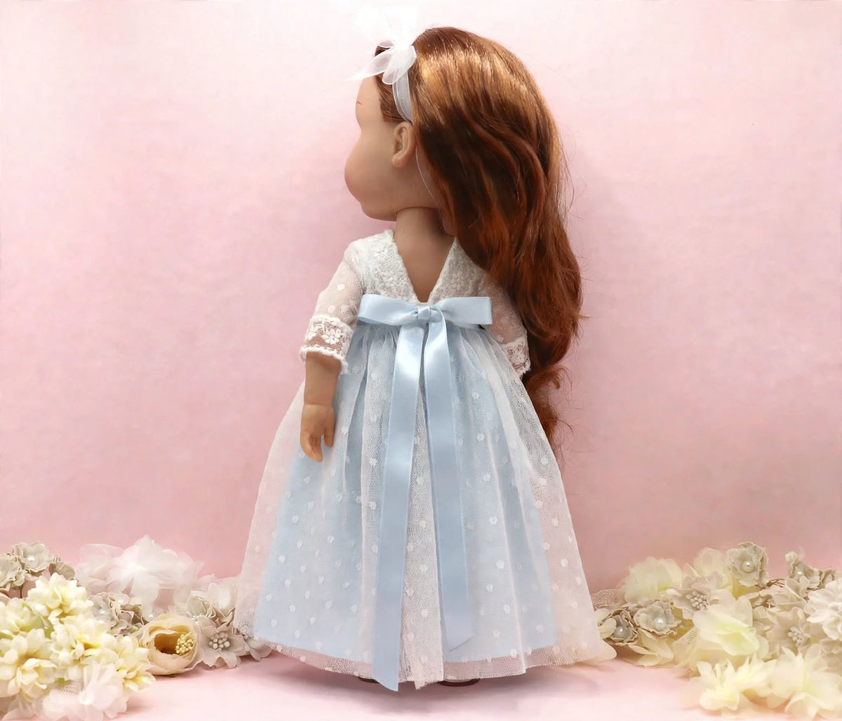 Boneca de comunhão personalizada com vestido Adrienne 