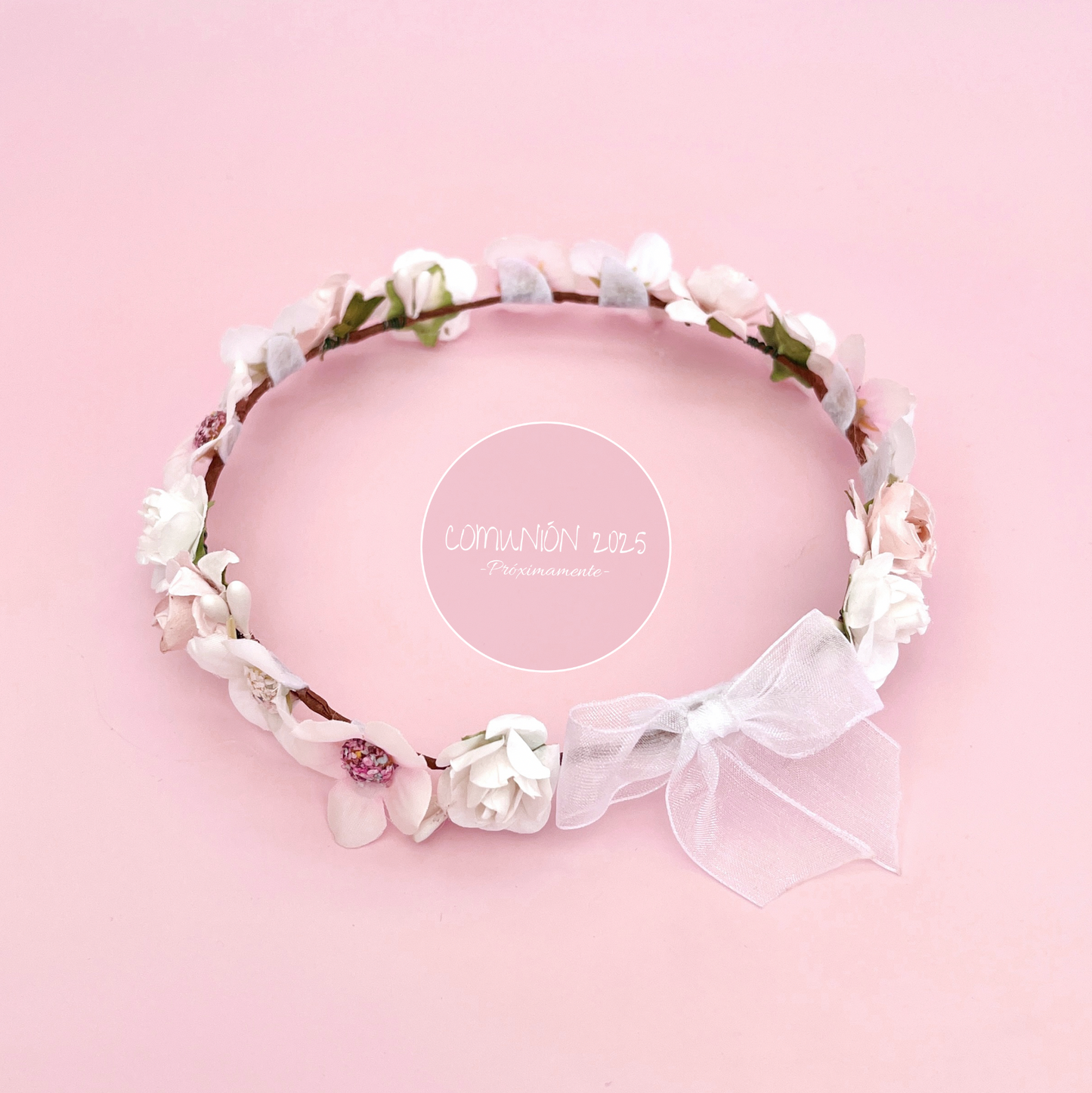 LADY doll crown - pale pink