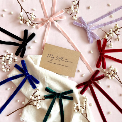 Thin Velvet Hair Clip - 7 Colors 40% off 2nd unit!