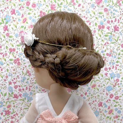 Braided bun - doll hairstyle