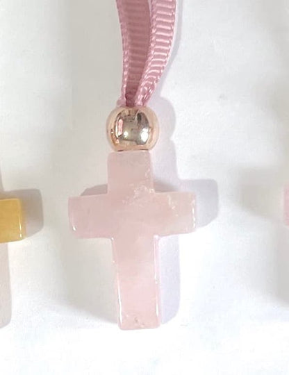 Cruz con puntilla para comunión- niña