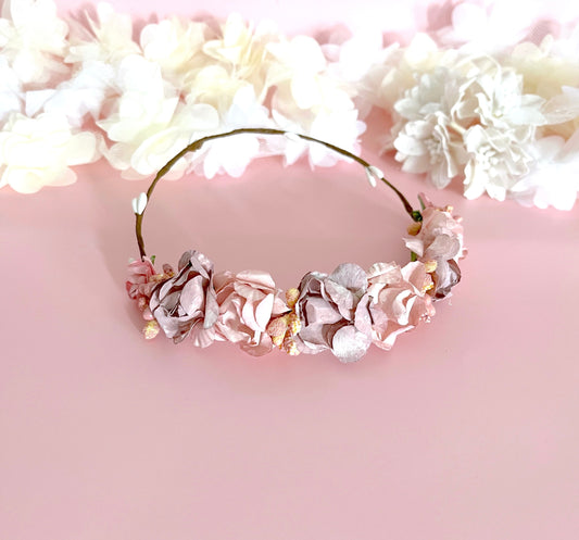 Coronita Iceberg  muñeca - Rosa EMPOLVADO