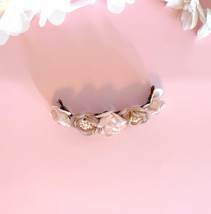 Tocado ROCHAS muñeca - Rosa NUDE