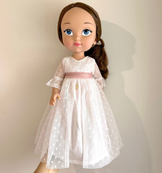 Personalized communion doll with Regina dress