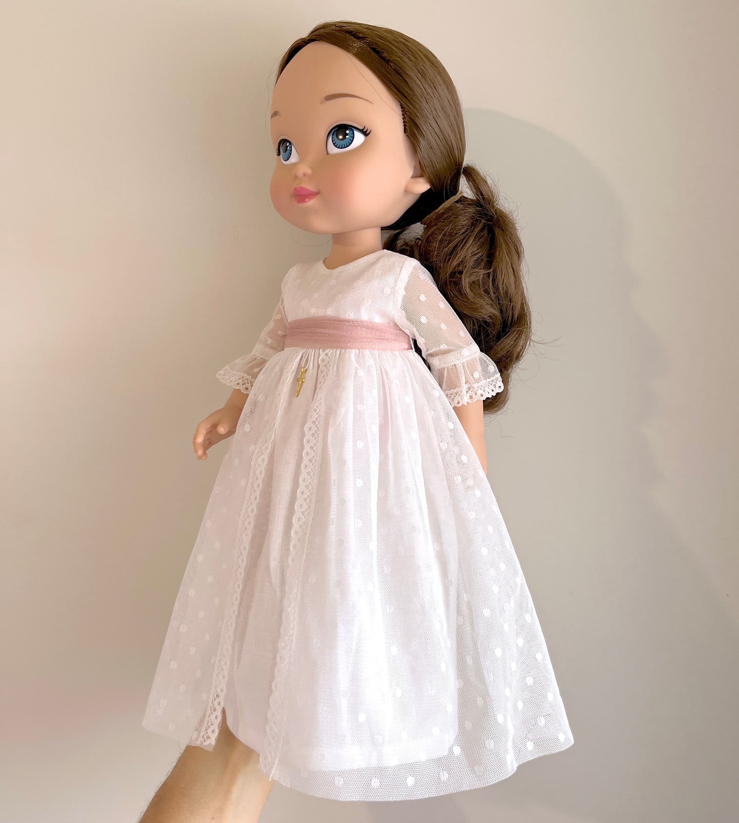 Personalized communion doll with Regina dress