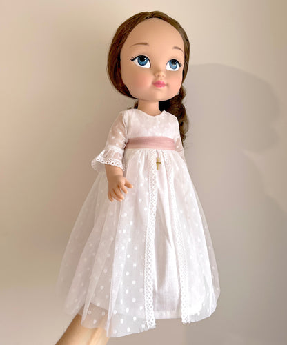 Personalized communion doll with Regina dress