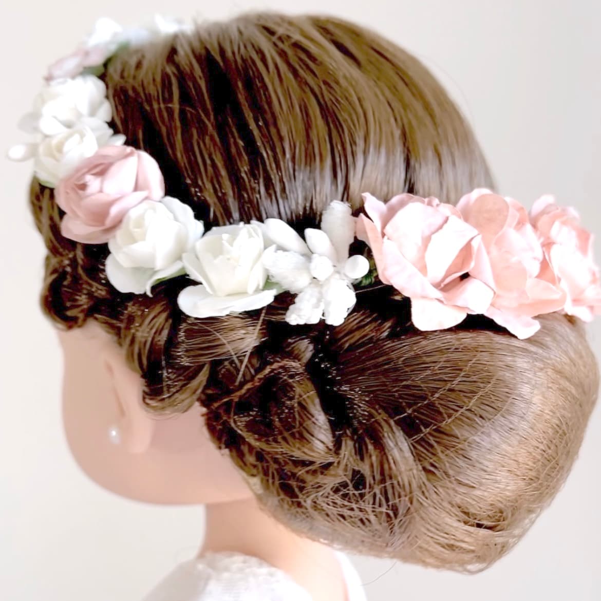 Moño trenzado - peinado muñeca