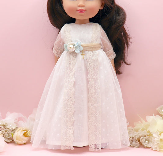 Vestido comunión muñeca Adrienne