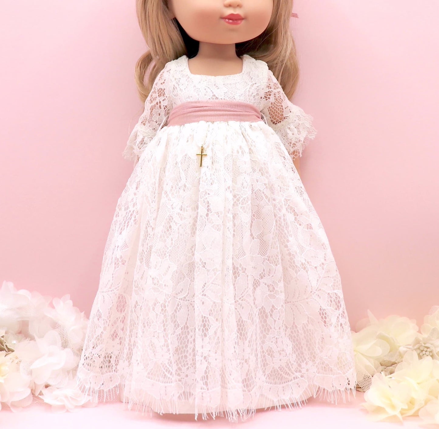 Minerva doll communion dress