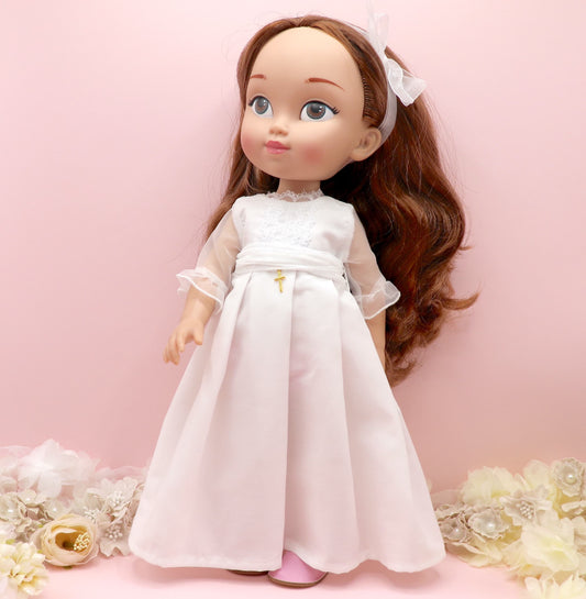 Muñeca de comunión personalizada con vestido Ágatha