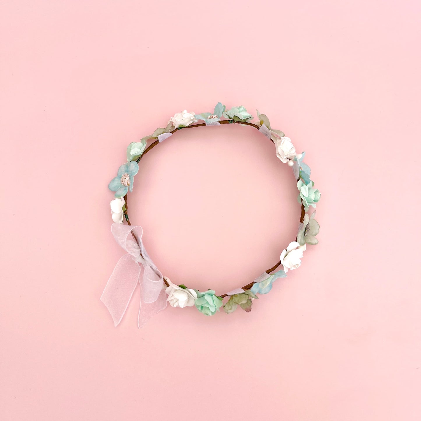 LADY doll crown - Aqua green