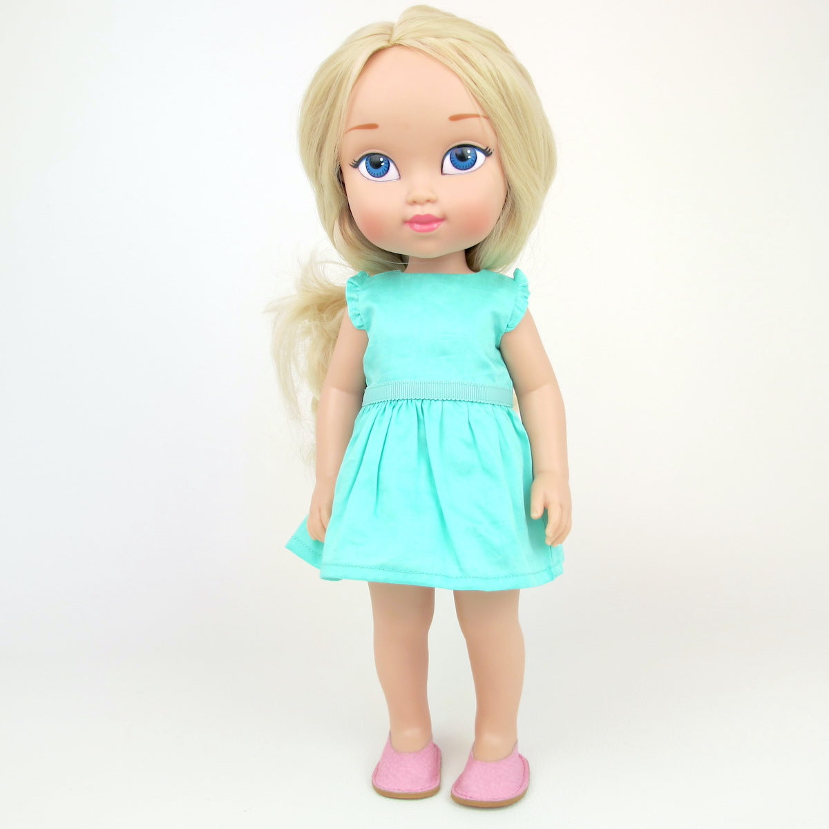 Vestido de verano verde agua  –  Muñeca
