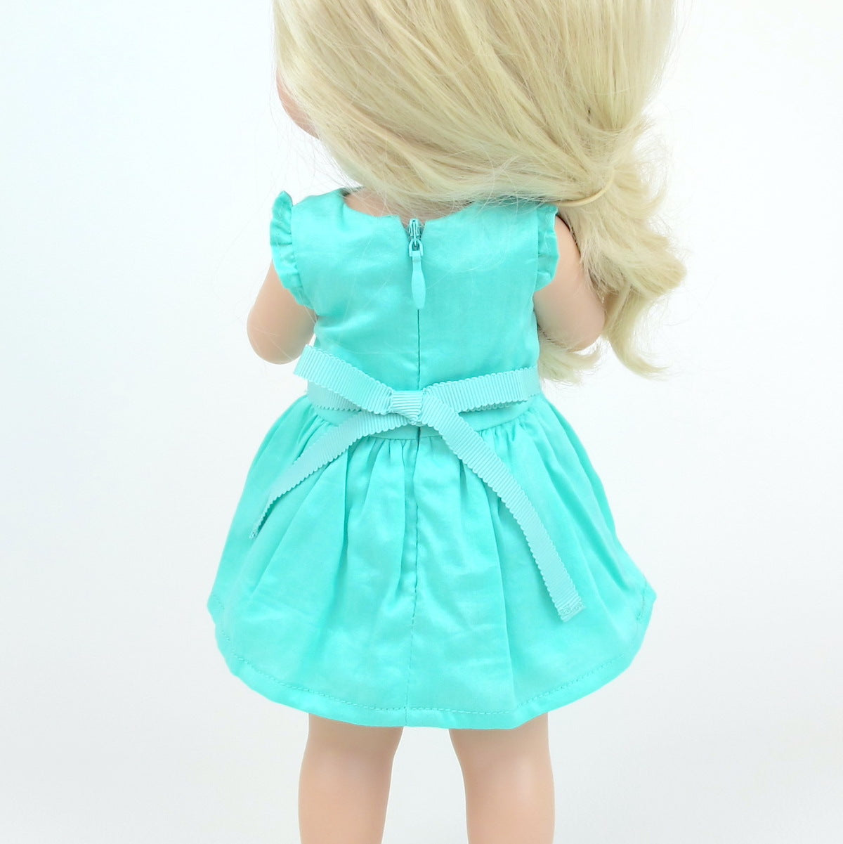 Vestido de verano verde agua  –  Muñeca