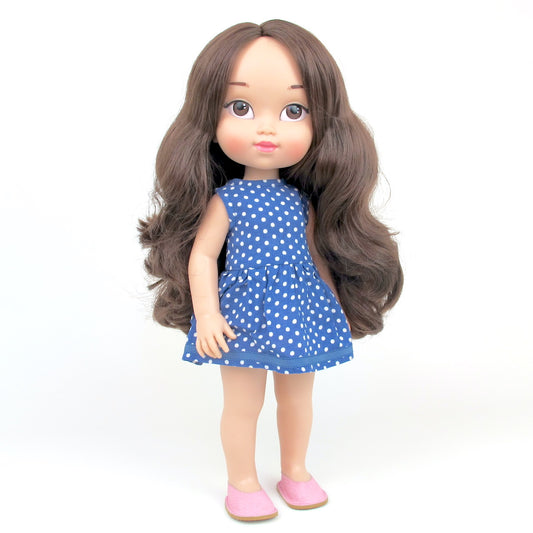 Vestido de verano de lunares  –  Muñeca