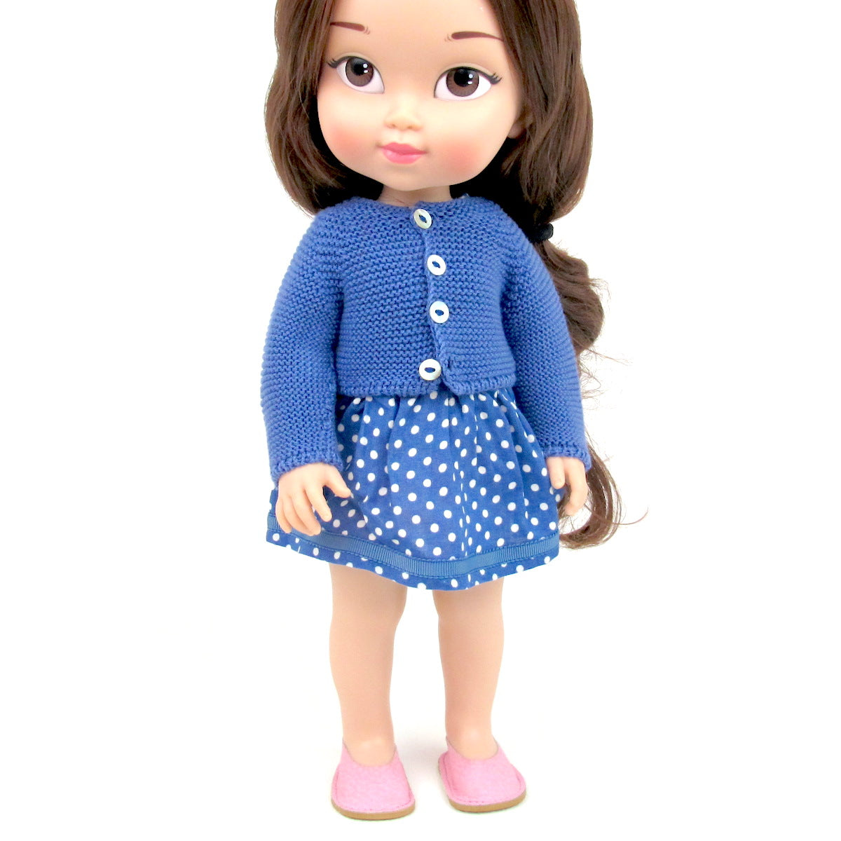 Vestido de verano de lunares  –  Muñeca