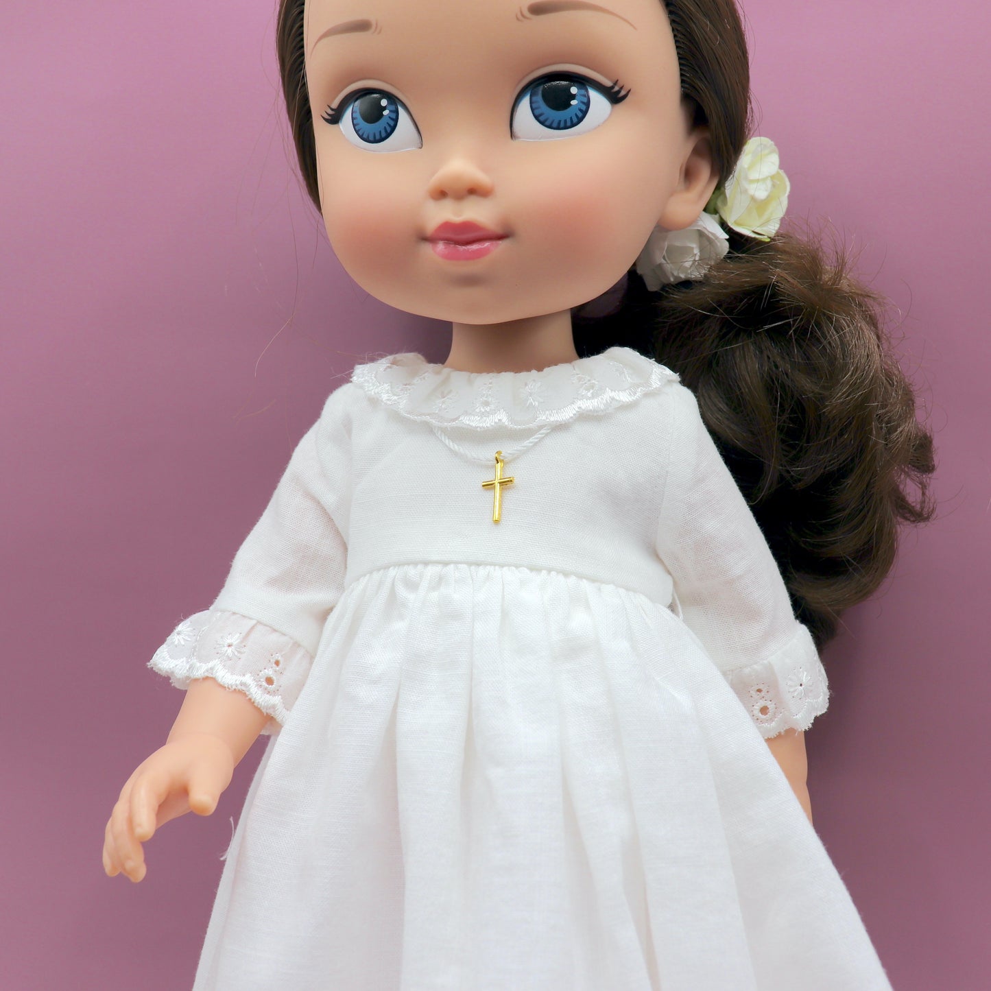 Personalized communion doll with Cristina Lino dress