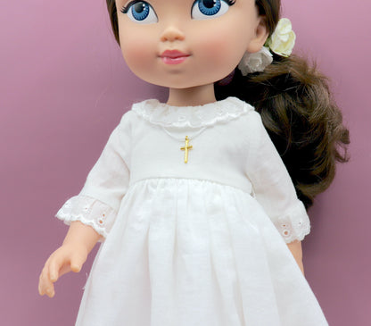 Cristina Lino doll communion dress