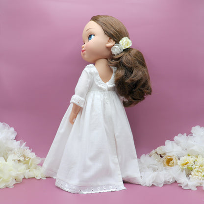 Muñeca de comunión personalizada con vestido Cristina Lino
