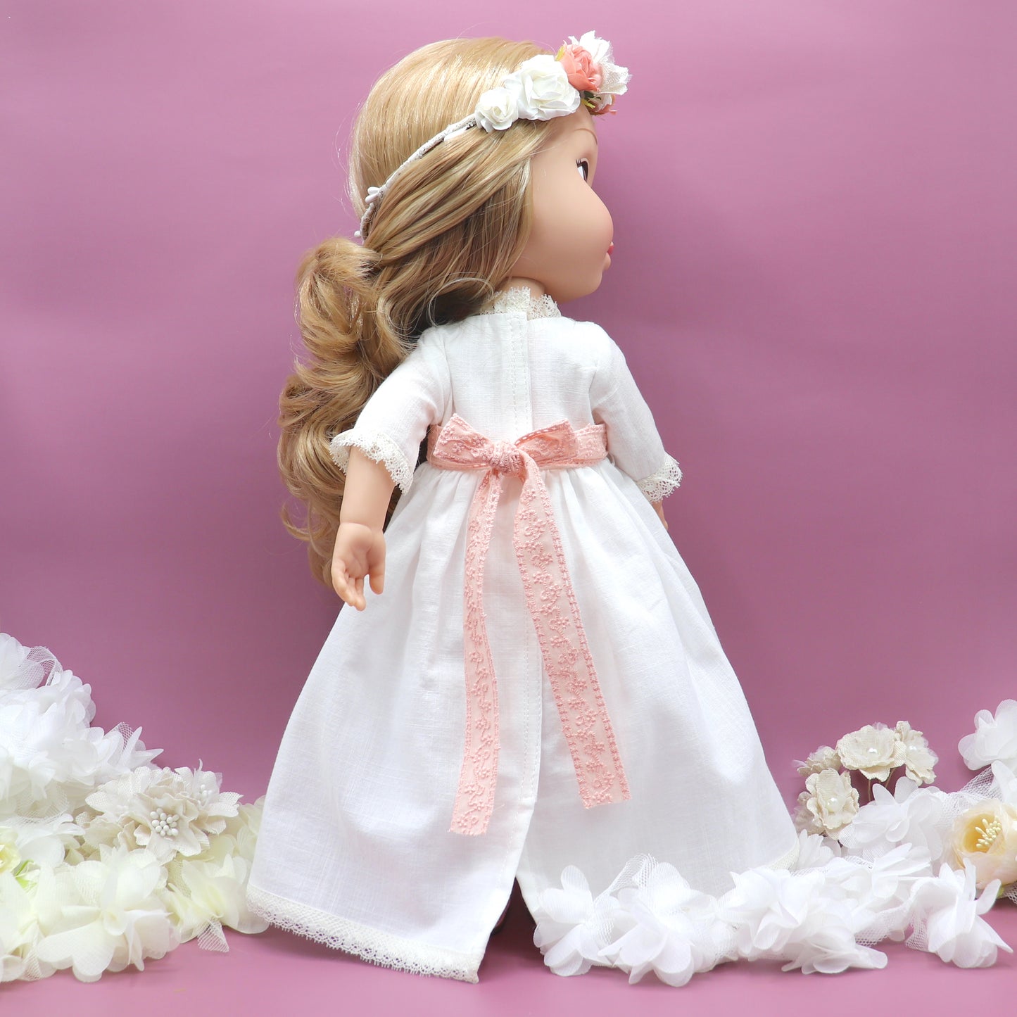 Muñeca de comunión personalizada con vestido Serena