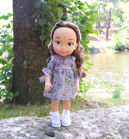 CAMPOBELLO mauve flower dress – Doll