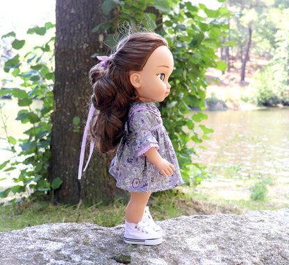 CAMPOBELLO mauve flower dress – Doll