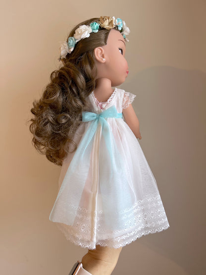 Muñeca de comunión personalizada con vestido JULIA TUL
