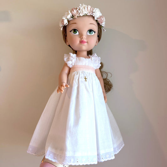Muñeca de comunión personalizada con vestido Brigitte LINO