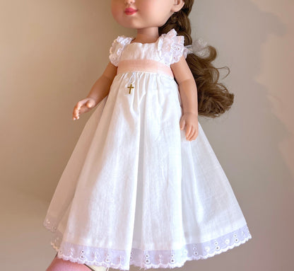 Vestido comunión muñeca Brigitte Lino