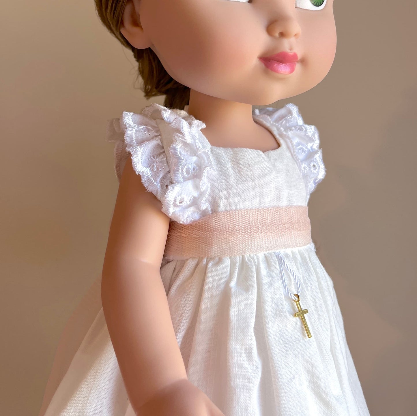 Vestido comunión muñeca Brigitte Lino