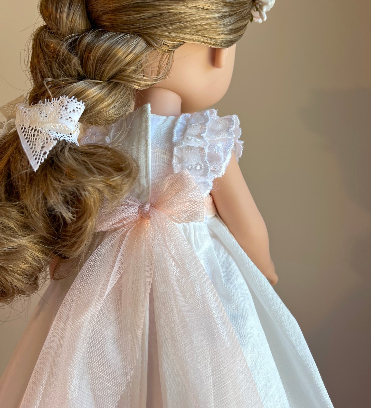 Vestido comunión muñeca Brigitte Lino