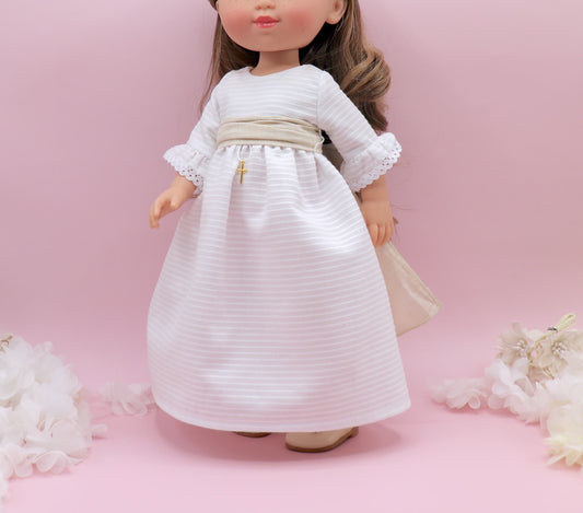 Victoria doll communion dress