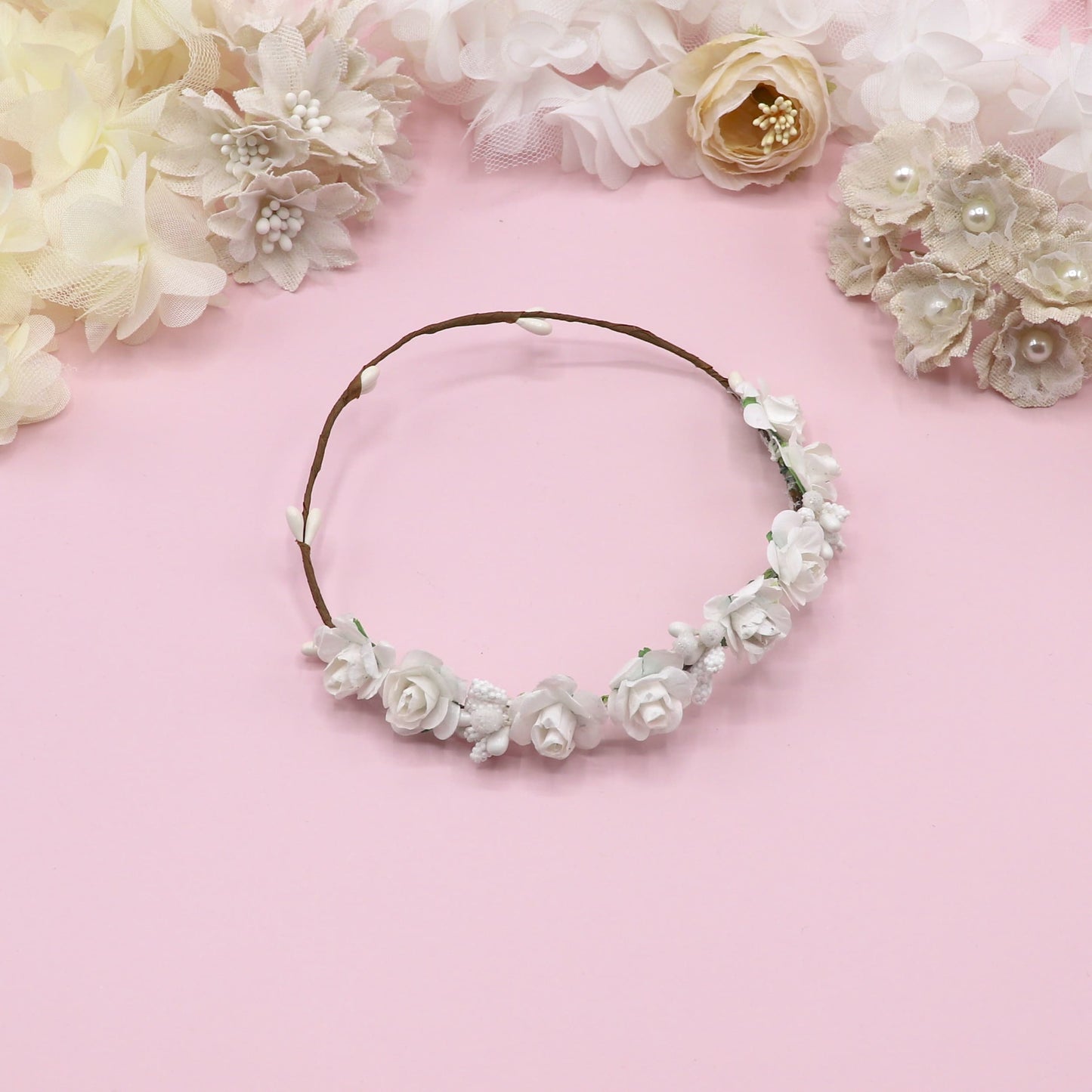 Coronita ROMANA muñeca - Blanco