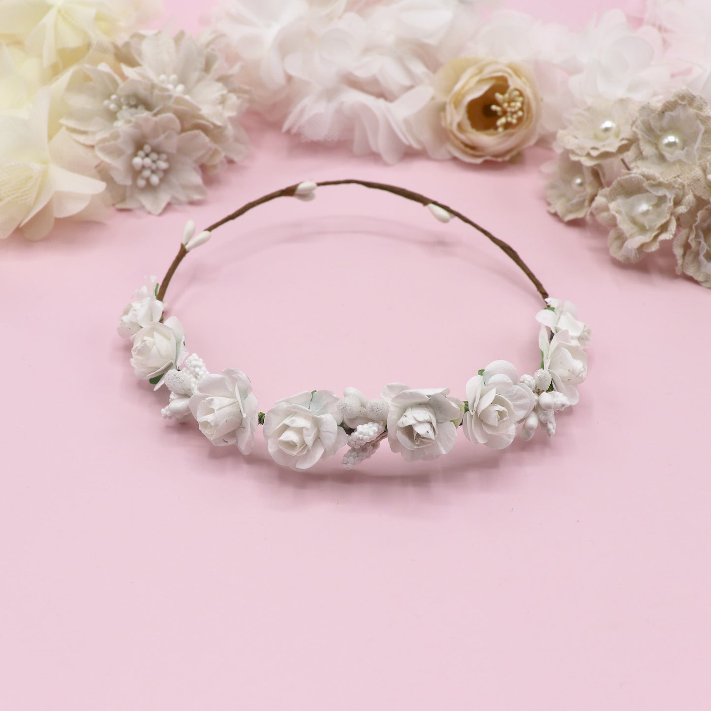 Coronita ROMANA muñeca - Blanco