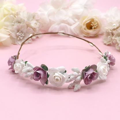 Coronita ROMANA muñeca - Malva