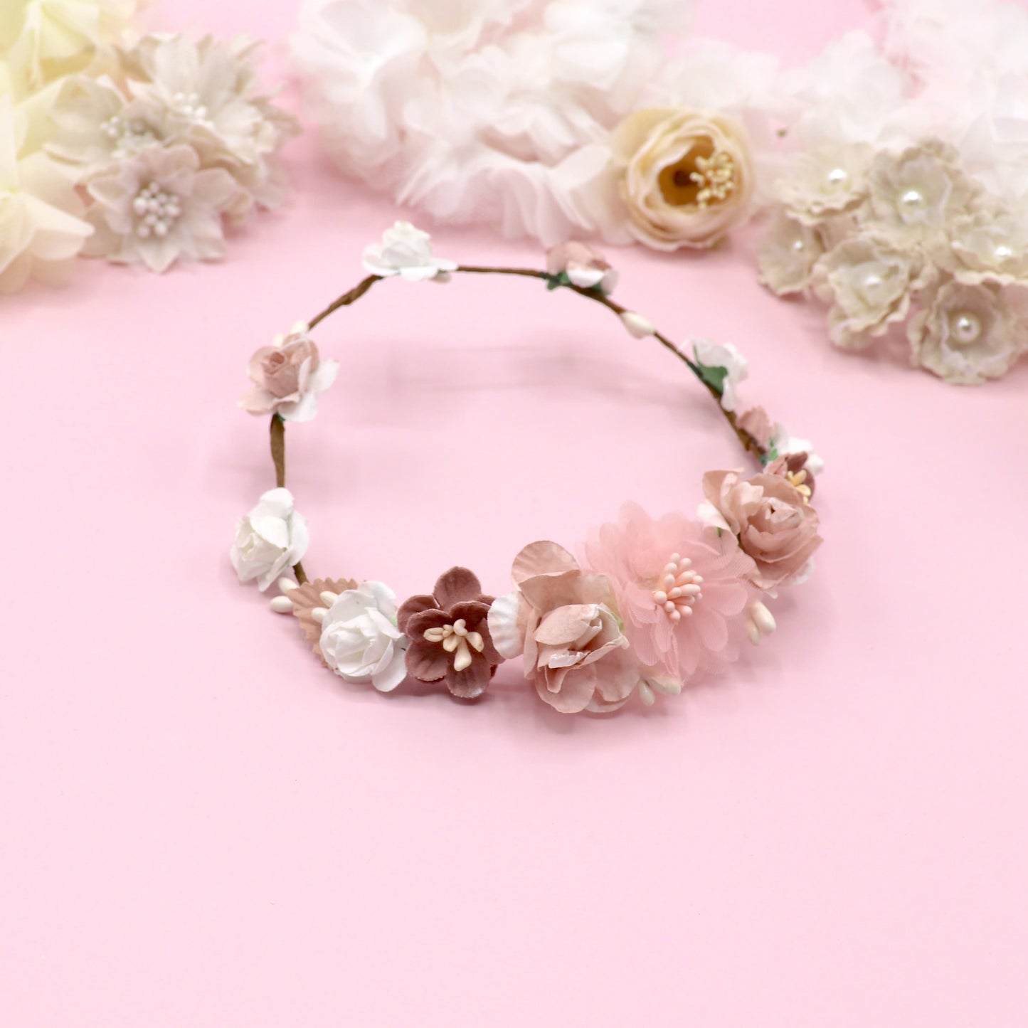 Coroa de boneca IMPERIAL - rosa quente