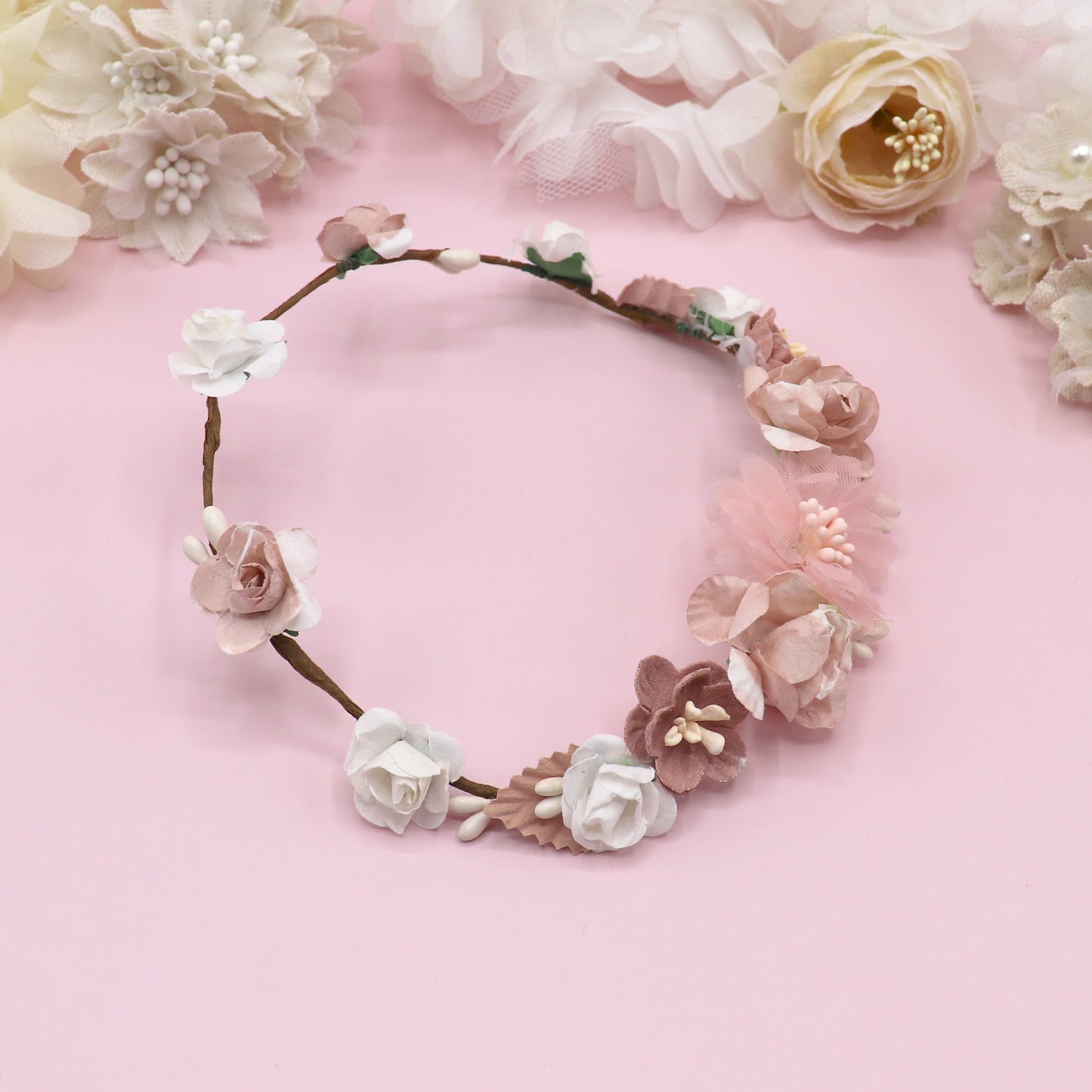Coroa de boneca IMPERIAL - rosa quente