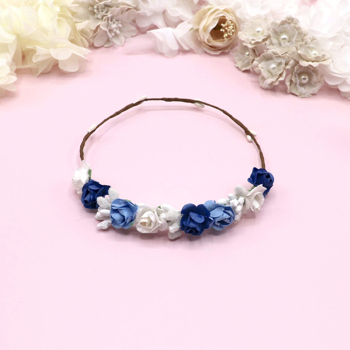 Coronita ROMANA muñeca - Azul tinta