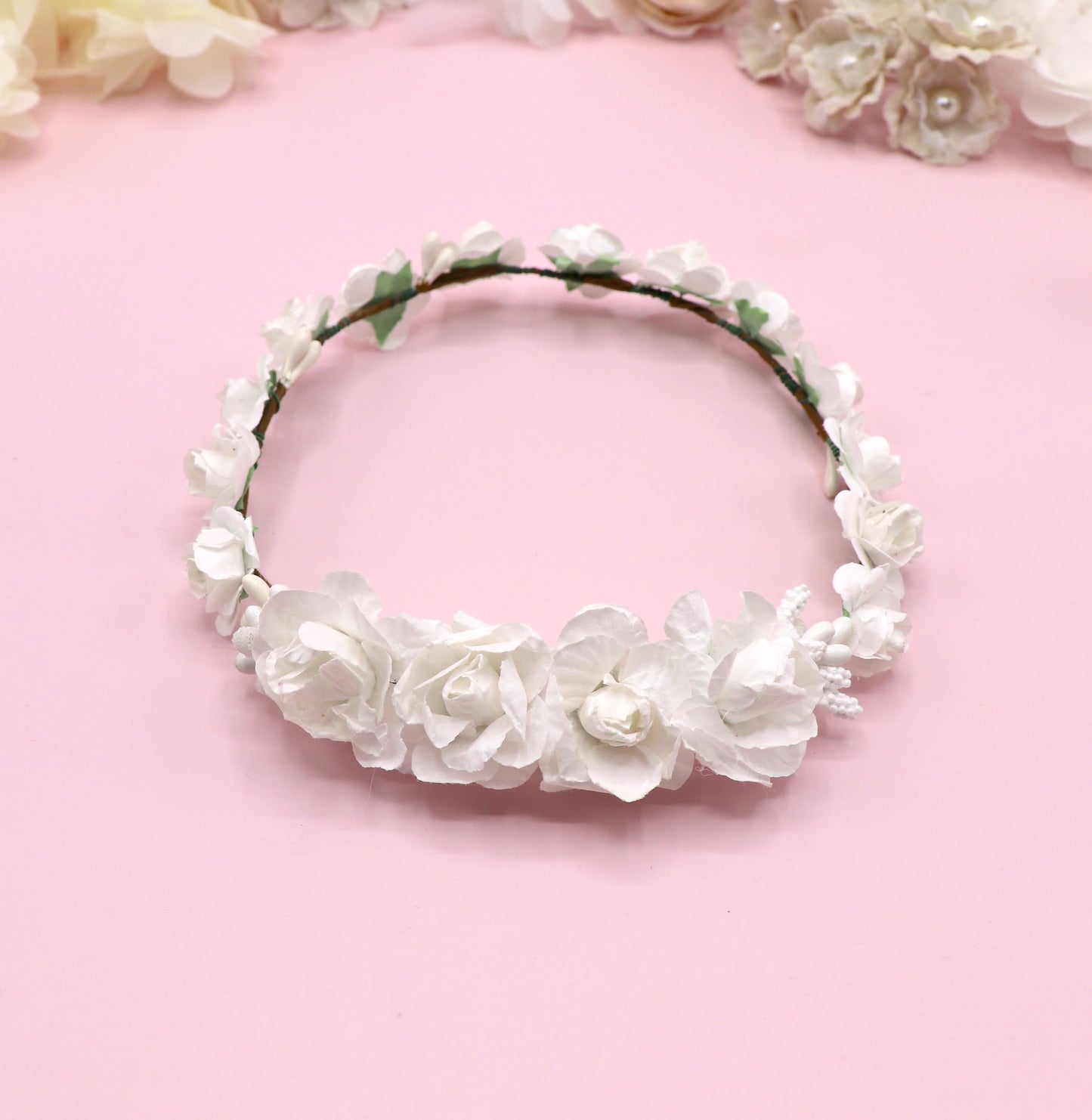 Coronita AMELIE muñeca - Blanco
