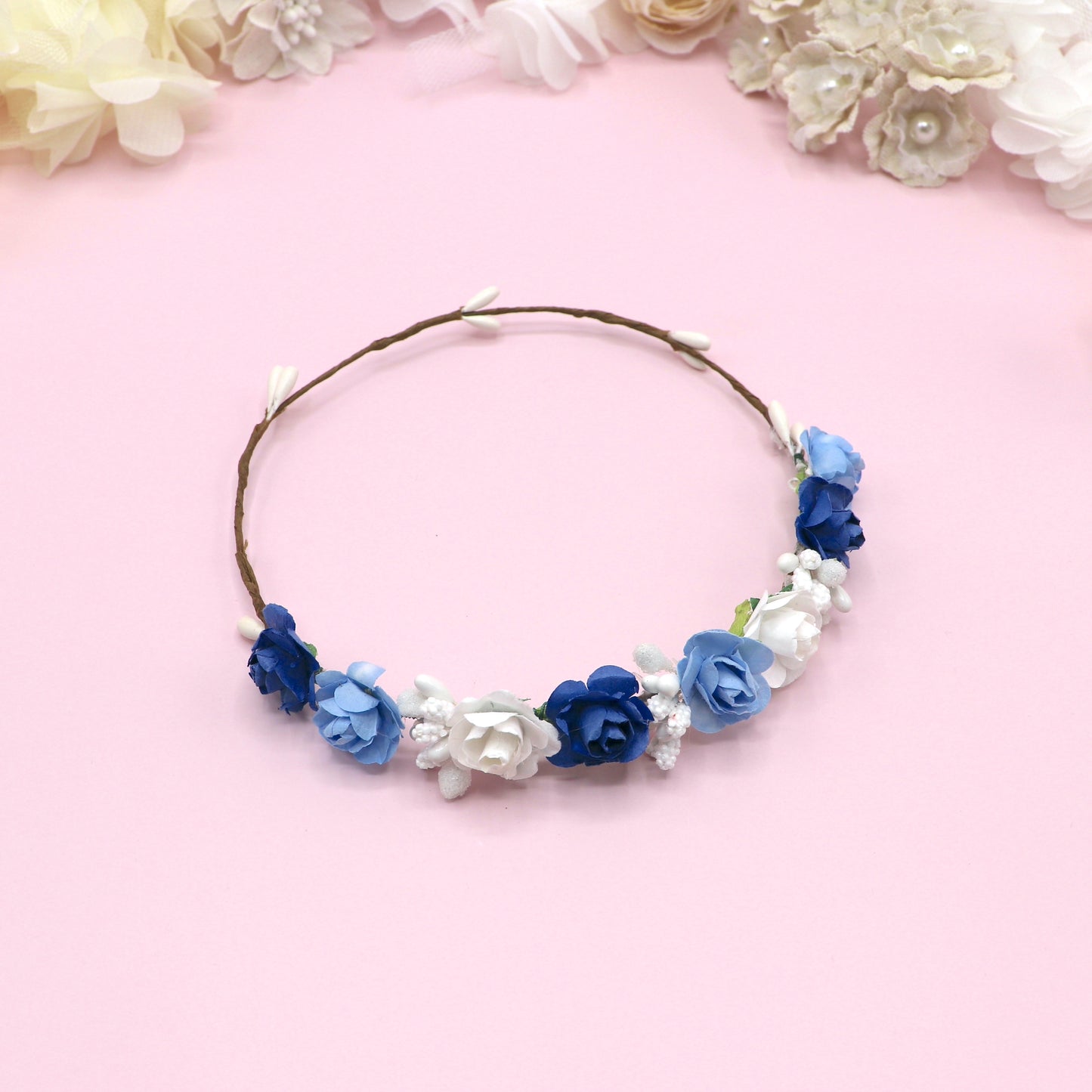 Coronita ROMANA muñeca - Azul tinta