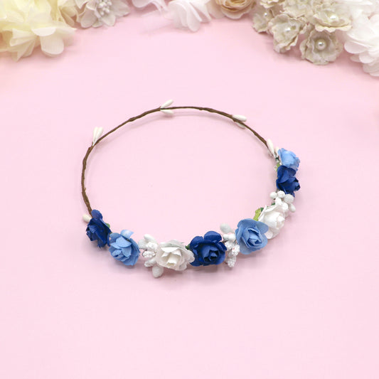 Coronita ROMANA muñeca - Azul tinta
