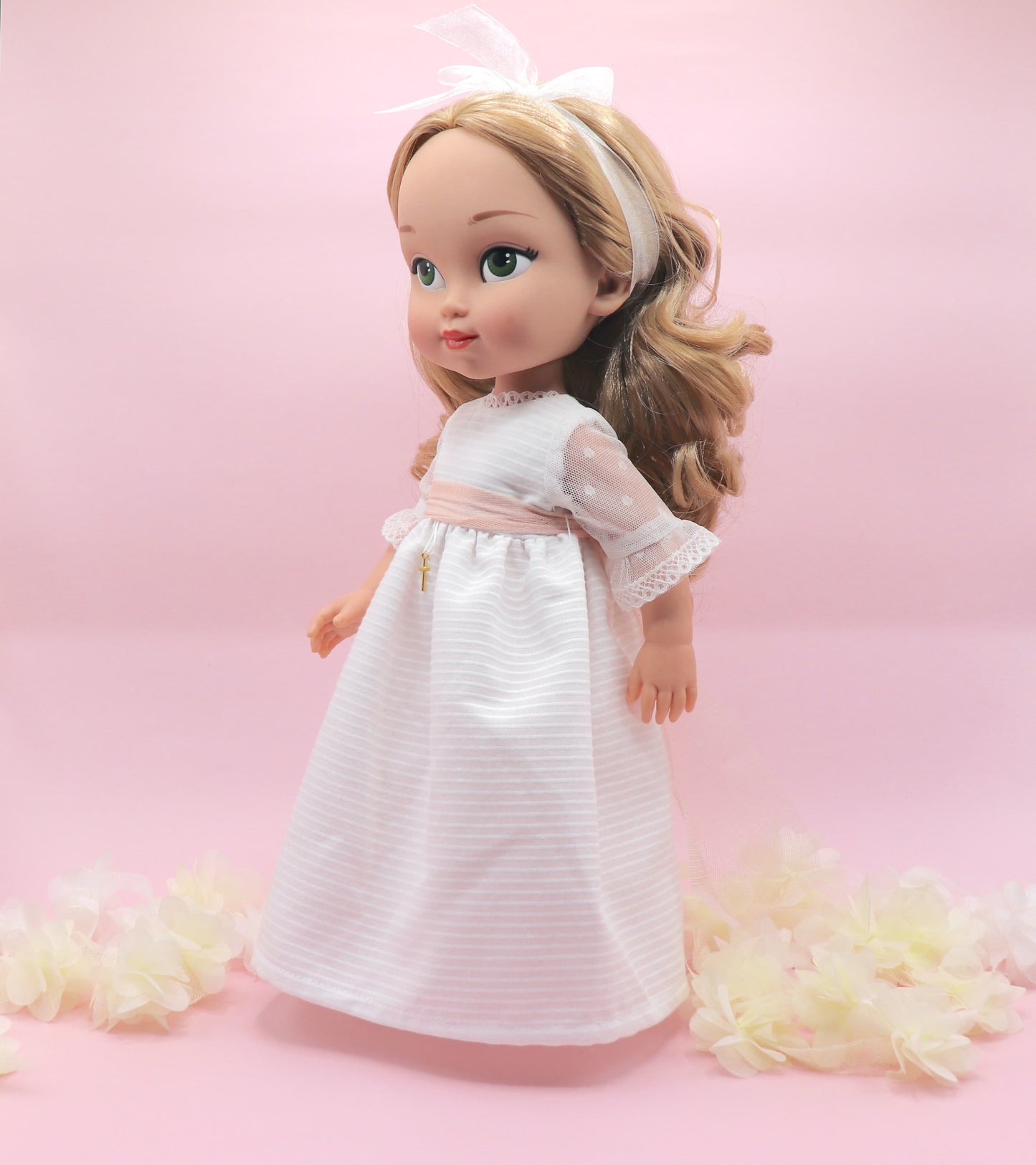 Boneca de comunhão personalizada com vestido otomano Victoria