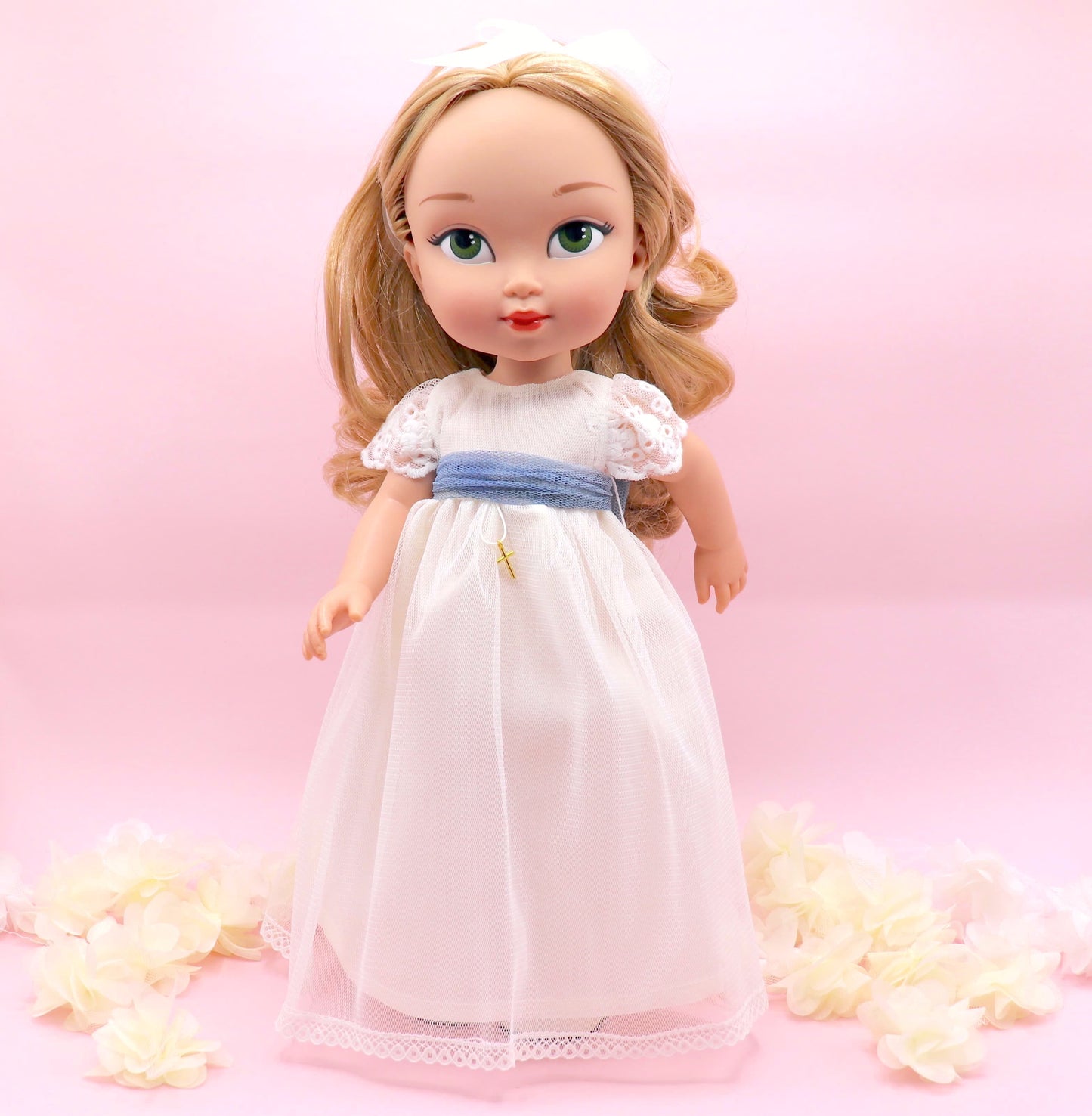 Boneca de comunhão personalizada com vestido junino
