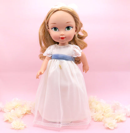 Boneca de comunhão personalizada com vestido junino