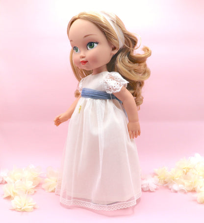 Boneca de comunhão personalizada com vestido junino