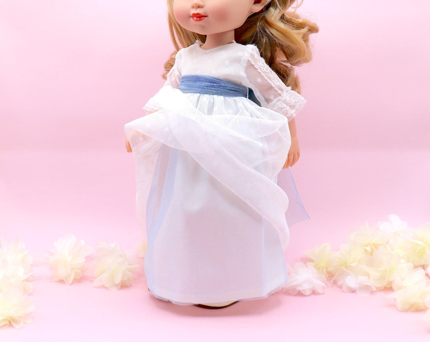 Vestido de comunhão boneca Eloisa 